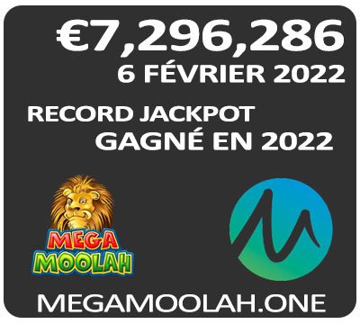 Mega Moolah record gagnant en 2022