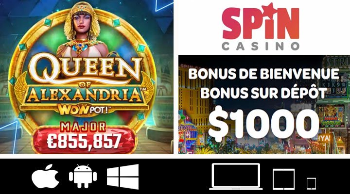 Jackpot Major Gagnant sur Queen of Alexandria WowPot