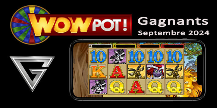 Mega Moolah et WowPot jackpots gagnants en septembre 2024