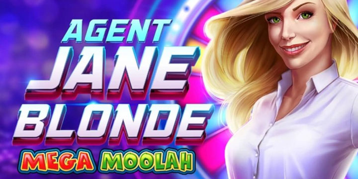 Agent Jane Blonde Mega Moolah : machine à sous progressive