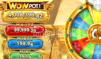 WowPot Wheel jackpots slot machine