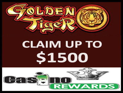 Golden Tiger Mega Money Wheel bonus at Casino Rewards