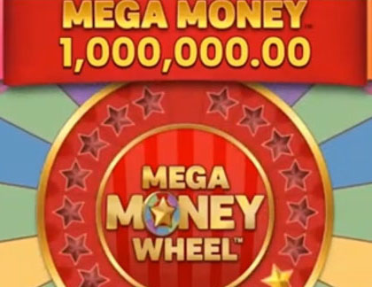 Mega Money Wheel game at Casino Rewards