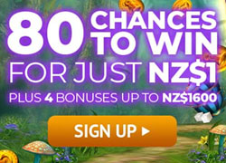 Jackpot City in New Zealand - 80 spins