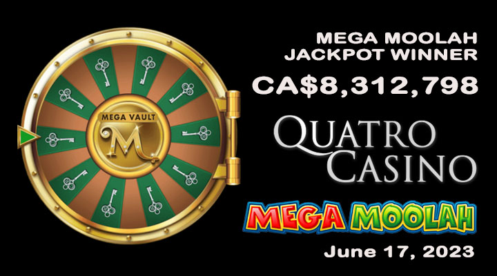 Mega Vault Millionaire - Mega Moolah winner in June 2023