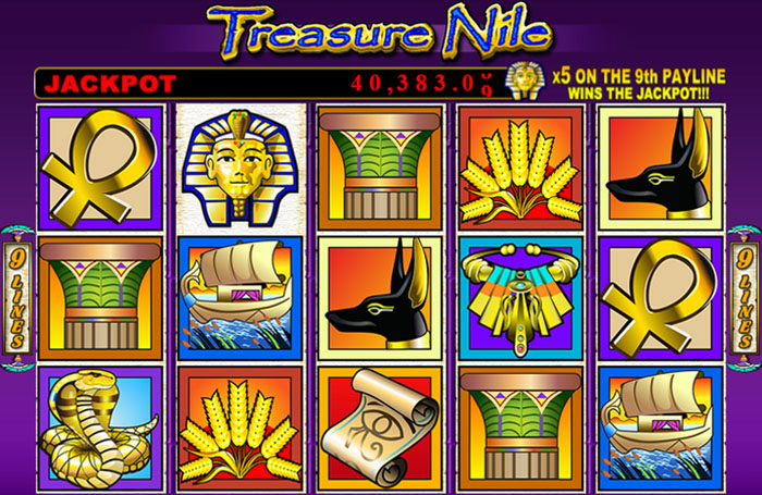Treasure Nile classic progressive slot machine