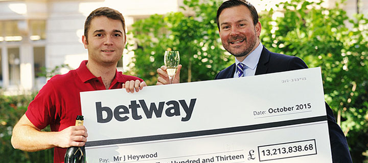 Jonathon Heywood won the jackpot in 2015