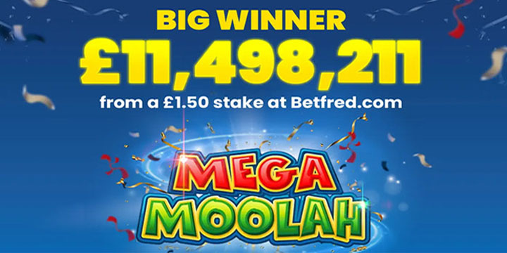 Mega Moolah record win at Betfred.com